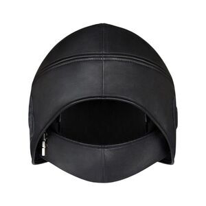 Givenchy Black Leather Beanie Hat